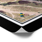 Poster TPC Harding Park Golf Course Carte satellite (Coin)