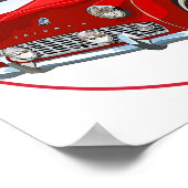 Poster TR3 rouge (Coin)