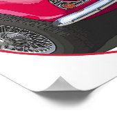 Poster TR4 rouge (Coin)