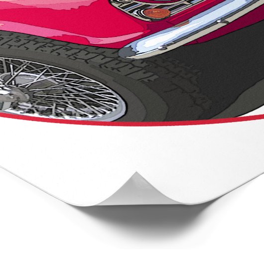 Poster TR4 rouge (Coin)