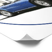 Poster TR6 bleu (Coin)