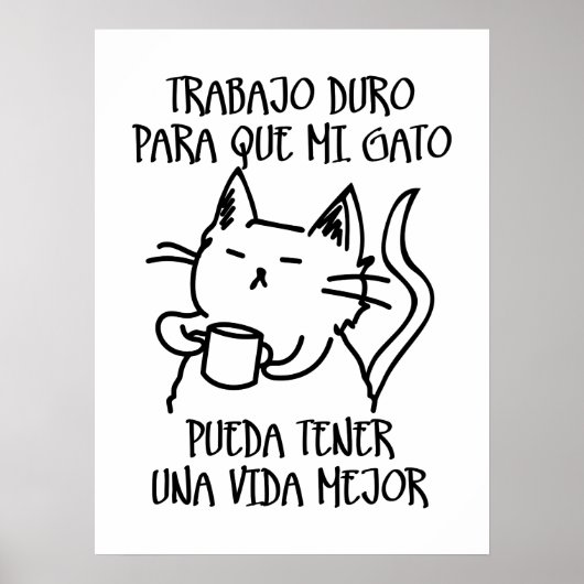 Poster Trabajo duro (Devant)