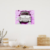 Poster Trabing Car et Pink/Lilac Berlin Wall (Cuisine)