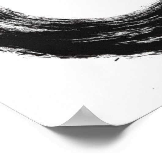 Poster Tracé de brosse (Coin)