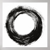 Poster Tracé de brosse (Devant)