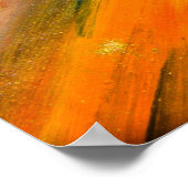 Poster Tracées d'aquarelle multicolores longues en diagon (Coin)