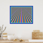 Poster Tracer les lignes de couleur (Cuisine)