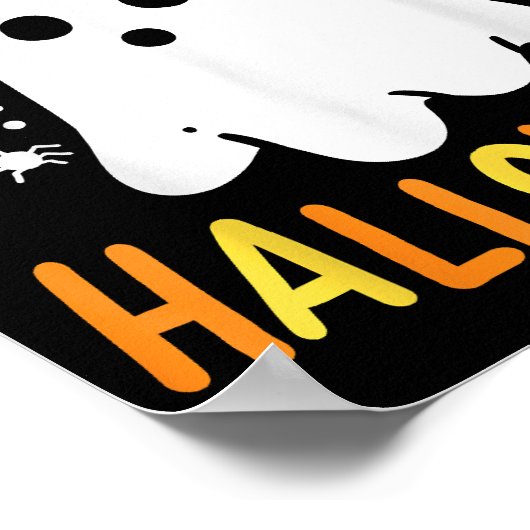 Poster Tracer Ou Traiter Le Fantôme D'Halloween (Coin)