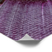 Poster Traces Abstraites de brosse en violet, noir et gri (Coin)