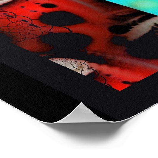 Poster Traces de mes larmes Imprimer (Coin)