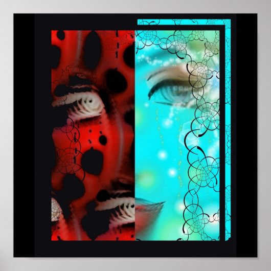 Poster Traces de mes larmes Imprimer (Devant)