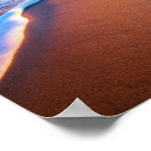 Poster traces de pas sur la plage (Coin)