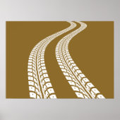 Poster Traces de pneus (Devant)