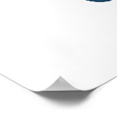 Poster Traces de rat bleu foncé (Coin)