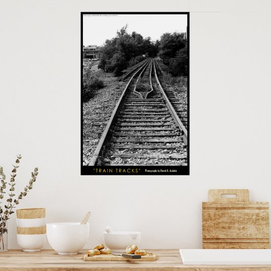 Poster Traces ferroviaires (Cuisine)