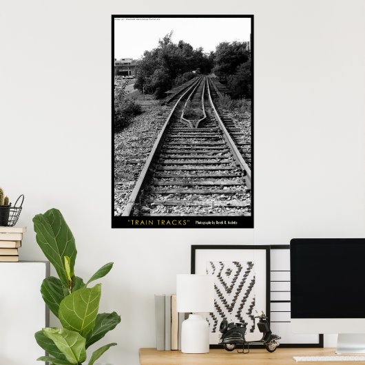 Poster Traces ferroviaires (Bureau à domicile)