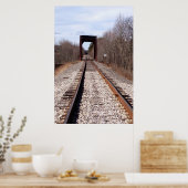 Poster Traces ferroviaires infinies (Cuisine)