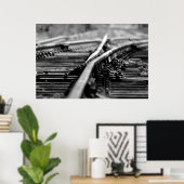 Poster Traces ferroviaires modernes (Bureau à domicile)