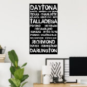 Poster Traces Raciales À Travers L'Amérique (Bureau à domicile)