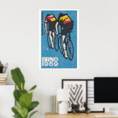 Poster Track Cycling World Championship Brno 1969 (Bureau à domicile)