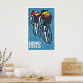 Poster Track Cycling World Championship Brno 1969 (Cuisine)