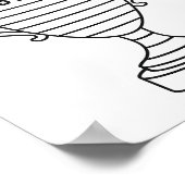 Poster Tracker Trophée de la liberté de dette noir et bla (Coin)