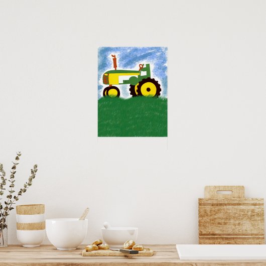 Poster Tracteur (Cuisine)