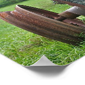 Poster Tracteur Coque d'antiquité rousty (Coin)