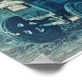 Poster Tracteur de conduite d'une femme de l'Armée de ter (Coin)