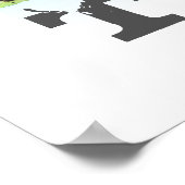 Poster Tracteur de ferme verte pour enfants sur mesure (Coin)