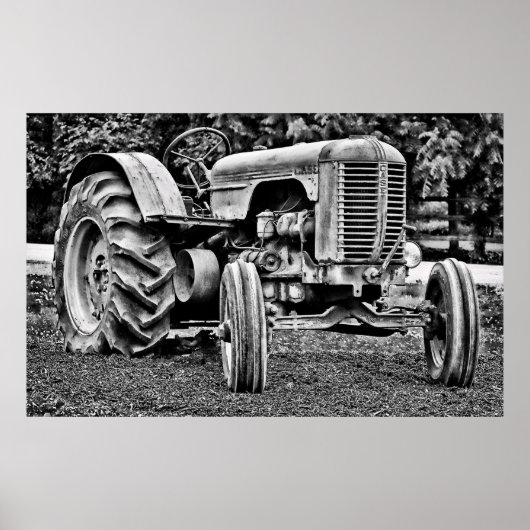 POSTER TRACTEUR DE L'ANCIENNE FERME (Devant)