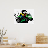 Poster Tracteur de tondeuse à gazon (Cuisine)
