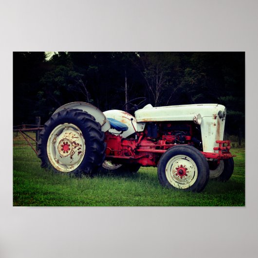 Poster Tracteur fatigué (Devant)