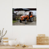Poster Tracteur Orange Steyr KL II (Cuisine)