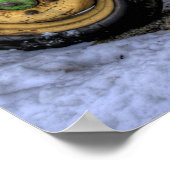 Poster Tracteur vert (Coin)