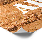 Poster Tracteurs de construction message personnalisé (Coin)