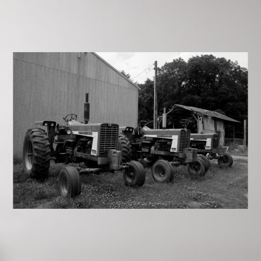 Poster Tracteurs vintages (Devant)
