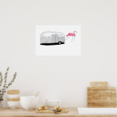 Poster traction de Flamant rose (Cuisine)