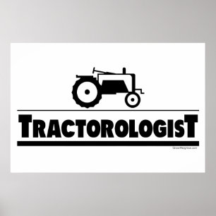 Poster Tractorologue - Tracteur