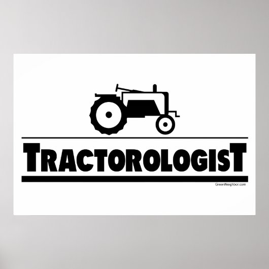 Poster Tractorologue - Tracteur (Devant)