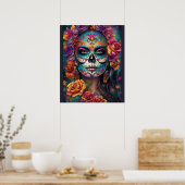 Poster Tradition d'acceptation : Femme dans le maquillage (Cuisine)