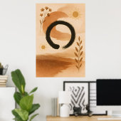 Poster Traditional Chines Boho Art (Bureau à domicile)