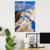 Poster Traditional Greek Houses (Bureau à domicile)