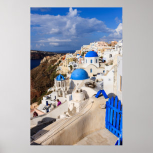 Poster Traditional Greek Houses