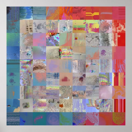 Poster Traditional Patchwork Geometric Home Decor (Devant)