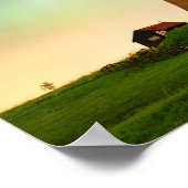 Poster Traditional windmill under the Northern Lights (Coin)