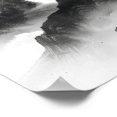 Poster traditionnel chinois de peinture à l'encre (Coin)