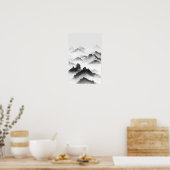 Poster traditionnel chinois de peinture à l'encre (Cuisine)