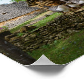 Poster traditionnel de la ferme d'oies de foie gra (Coin)