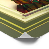 Poster traditionnel japonais Koi Fish Nature Art (Coin)